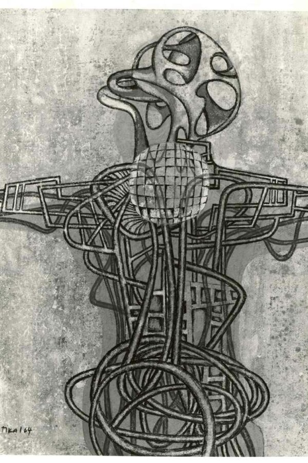 Objekt a jeho stín, Foto: Karel Kuklík, Praha 2, Rybalkova 10